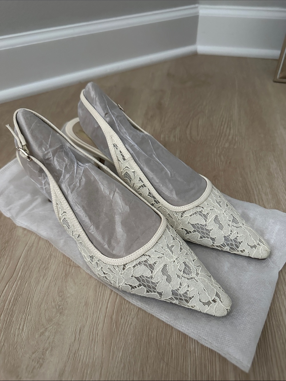 Sam Edelman Lace Slingback Heels